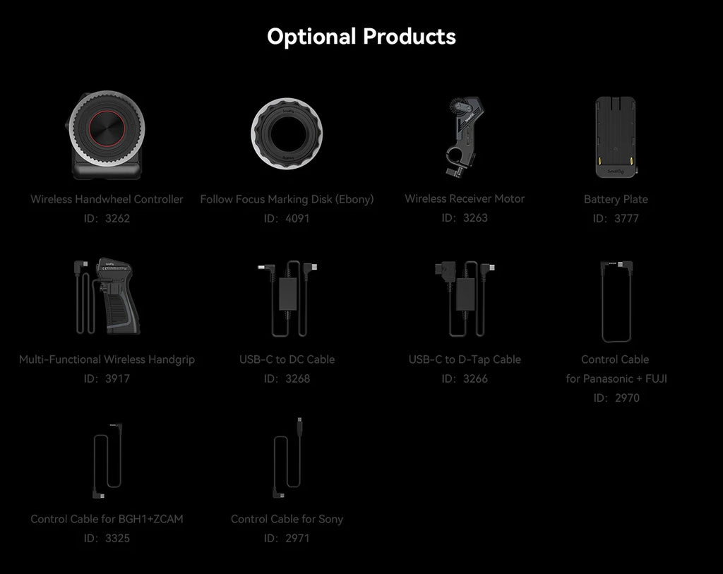 SmallRig MagicFIZ Wireless Follow Focus Handgrip Kit & Accesories