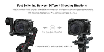 SmallRig Z 30 Cage for Nikon Z 30,Aluminum Alloy Cage with Cold Shoe Mount for Microphone and LED Light for Vlogging 3858