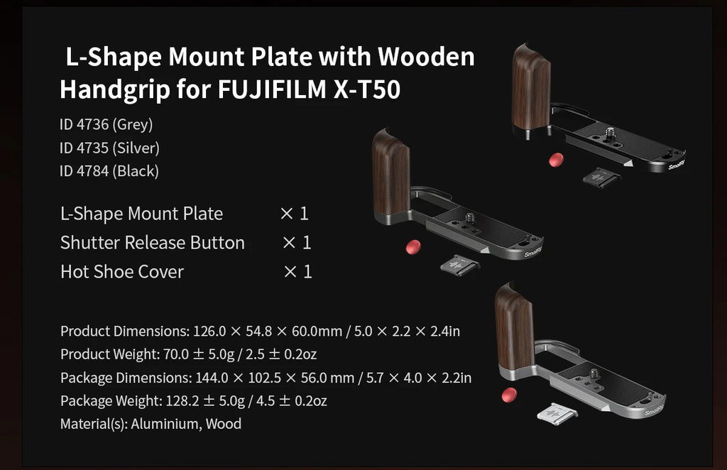 SmallRig Silicone L-Shape Grip for FUJIFILM X-T50