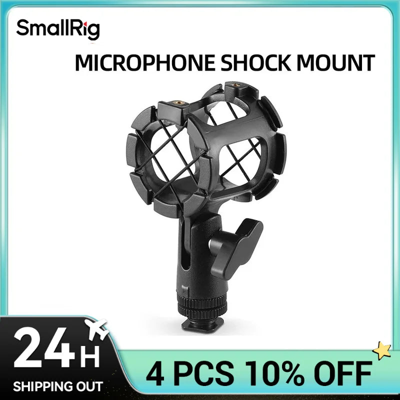 SmallRig Camera Universal Microphone Suspension Shock Mount for Camera Shoes and Boompoles - 1859