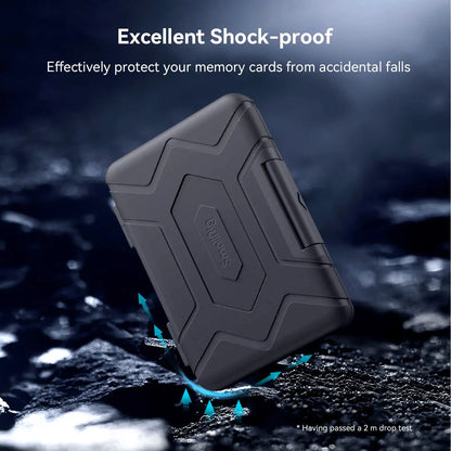 SMALLRIG SD Card Holder Memory Card Holder Case 15 Slots, Water-Resistant for SD Card, Micro SD Card, XQD Card - 3192