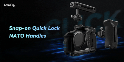 SmallRig Snap-on Quick Lock NATO Side Handle NATO Clamp Locks within One Second, Faster and Safer Adjustable Handle 4017