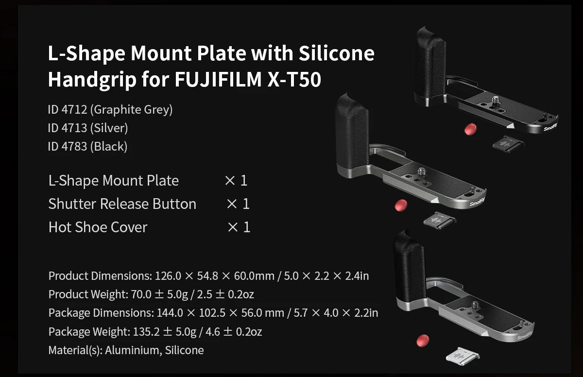 SmallRig Silicone L-Shape Grip for FUJIFILM X-T50