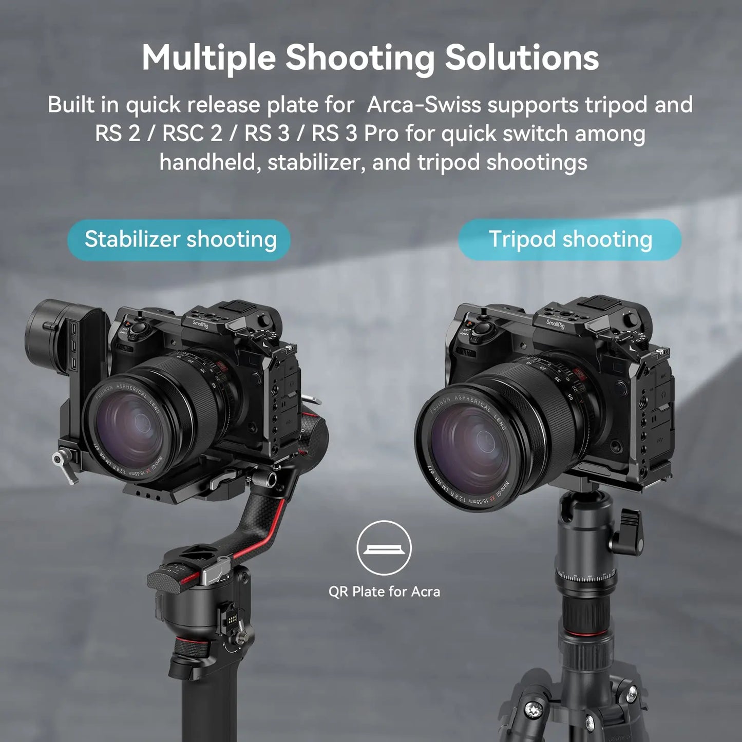 SmallRig Multifunctional Cage for FUJIFILM X-H2S with FT-XH / VG-XH Battery Grip