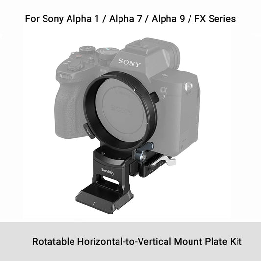 SmallRig Rotatable Horizontal-to-Vertical Mount Plate Kit for Sony Alpha 1 / Alpha 7 / Alpha 9 / FX Series 4244