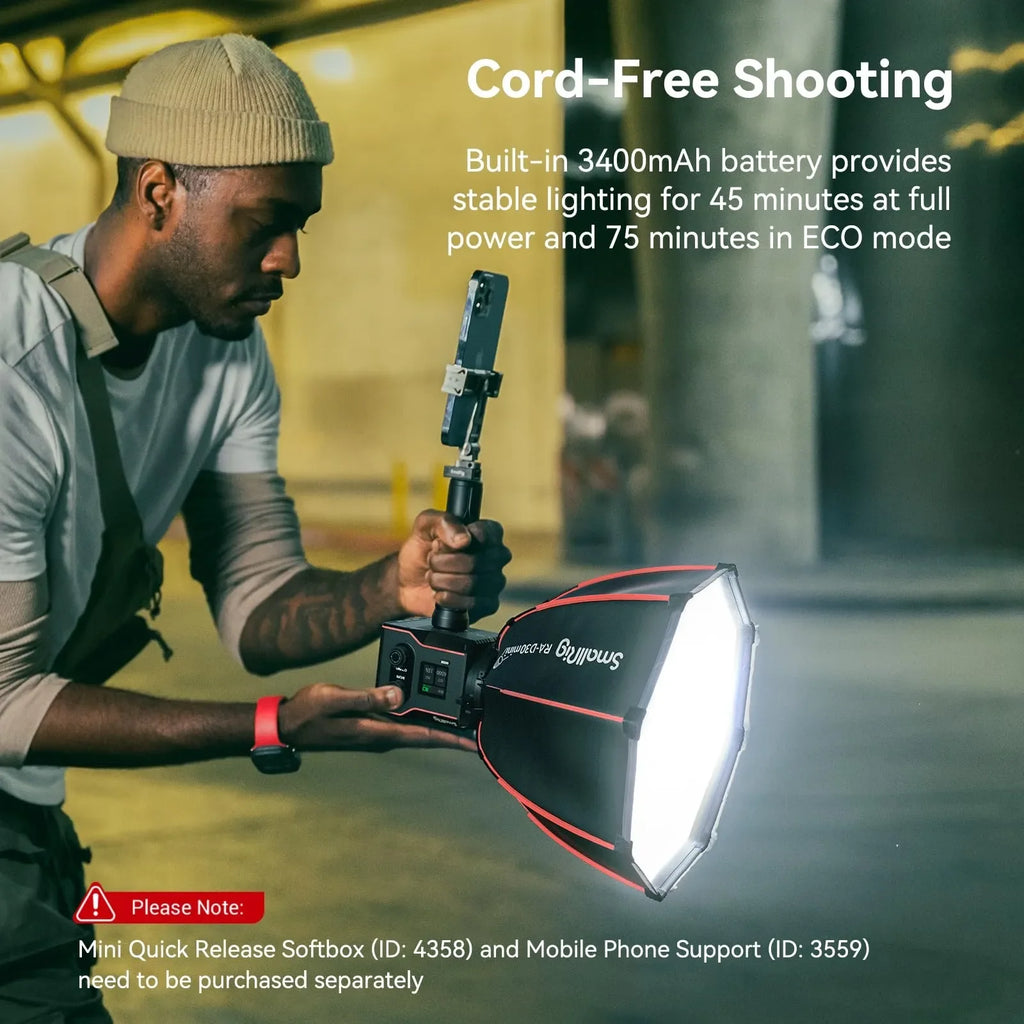 Smallrig RC 60B & Accessories COB LED Video Light Photography