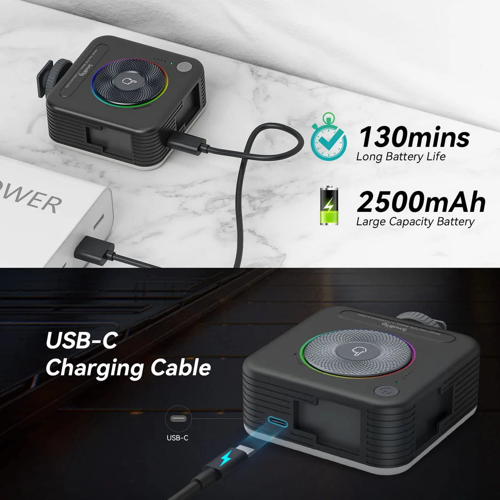 SmallRig Portable Vibe P108 RGB Video Light Smart Light 130mins long-lasting Pocket Size 108 LED Beads Floodlights 4055