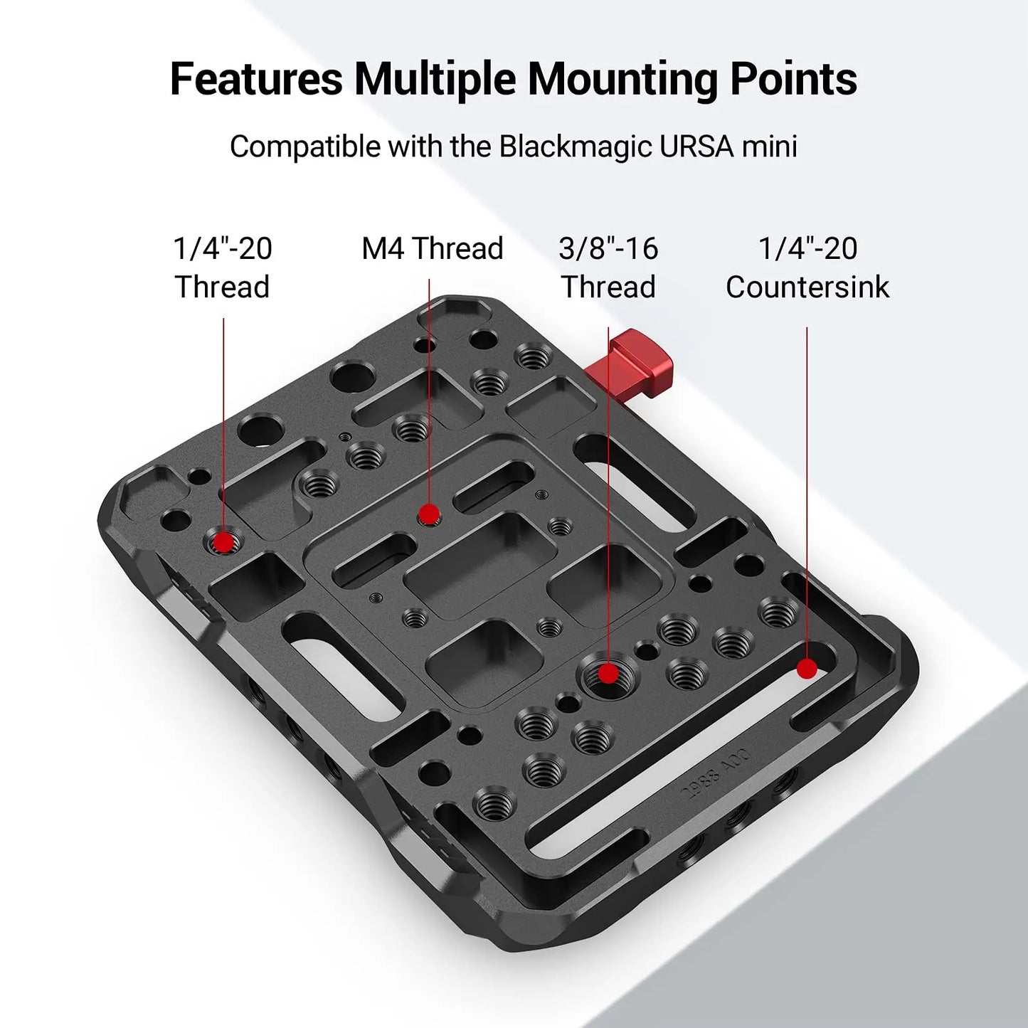SmallRig V Mount Battery Plate, V-Lock Assembly Kit, Female V-Dock Male V-Lock Quick Release Plate – 1846C