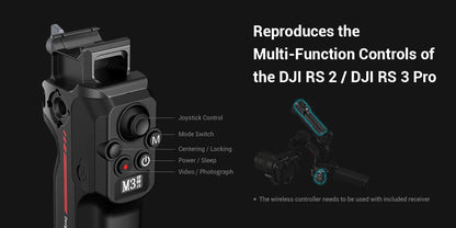 SmallRig Wireless Control Sling Handgrip  for DJI RS 2, for DJI RS 3 Pro / RS 4/RS 4 Pro with Wireless Controller 3920