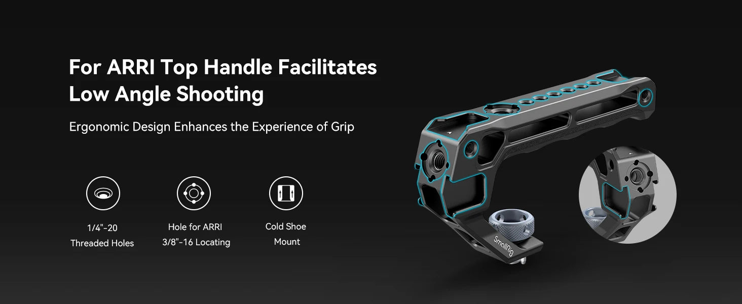 SmallRig A7 III / A7R III Cage Kit with Top Handle Cable for Sony Alpha 7 III / Alpha 7R III Portable Handheld Kit 4198