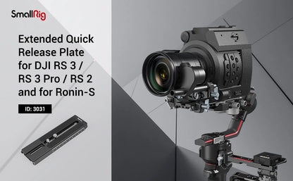SmallRig Extended Quick Release Plate for DJI RS 2 /RS 3/RS 3 Pro& Ronin-S Clamp Quick Instal System 3031B
