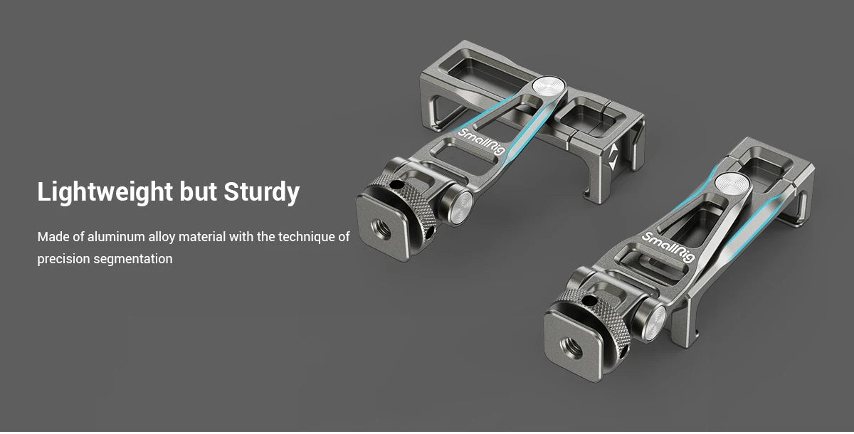 SmallRig Multifunctional Universal Metal Smartphone Holder with Cold Shoe Mount and 1/4"-20 Threaded Holes Portable 3559