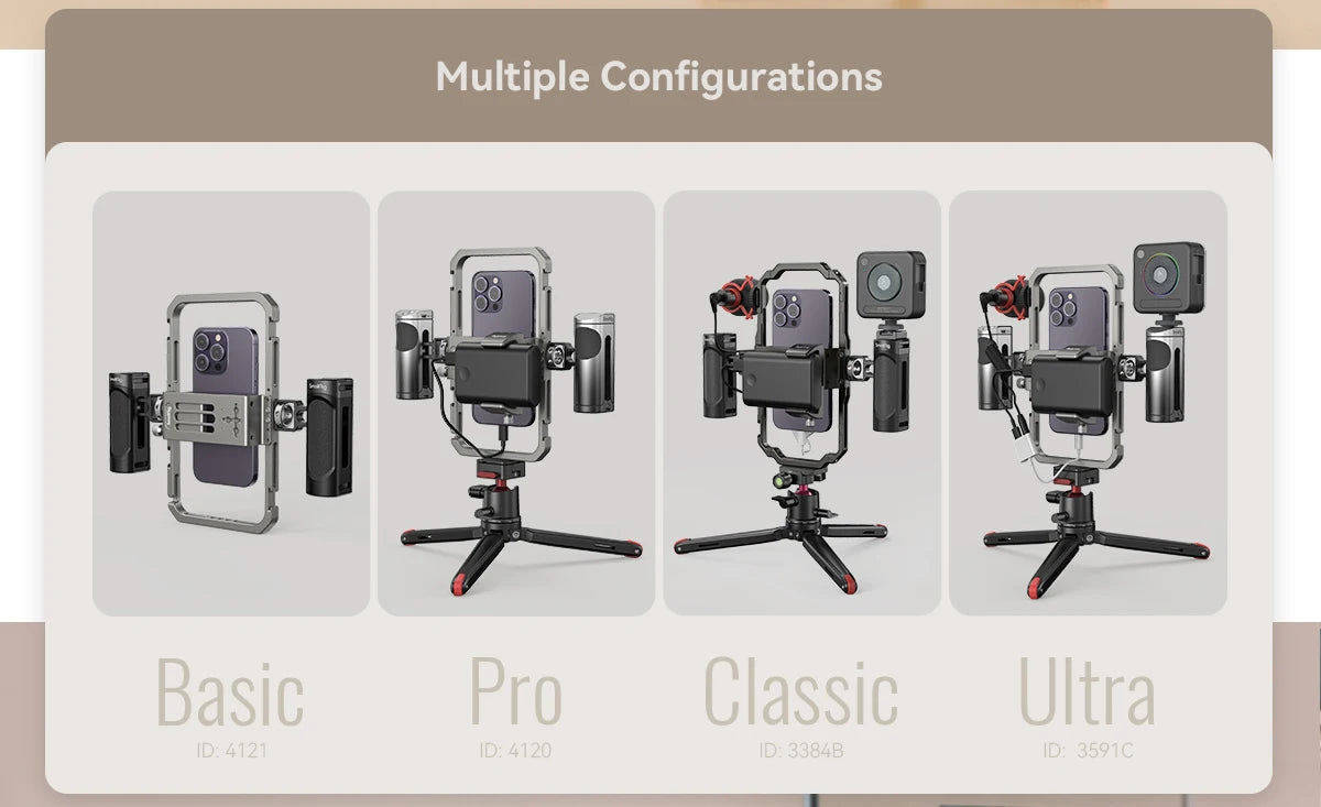 SmallRig All-in-One Video Kit Ultra /Pro/Basic/ Classic Kit for Phone Photography Universal Phone Cage Kit