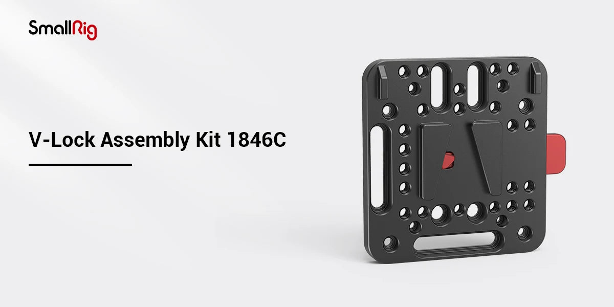 SmallRig V Mount Battery Plate, V-Lock Assembly Kit, Female V-Dock Male V-Lock Quick Release Plate – 1846C