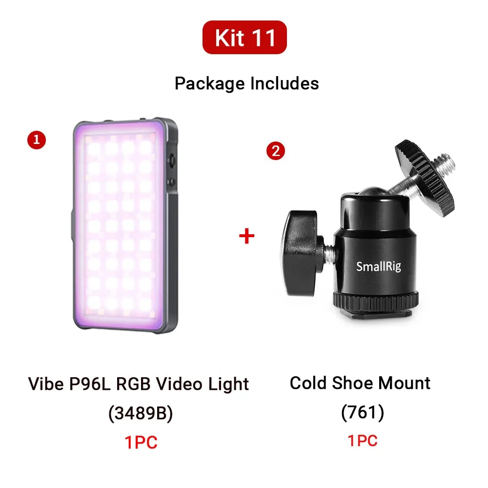 SmallRig P96L RGB Video Light, Portable LED Camera Light