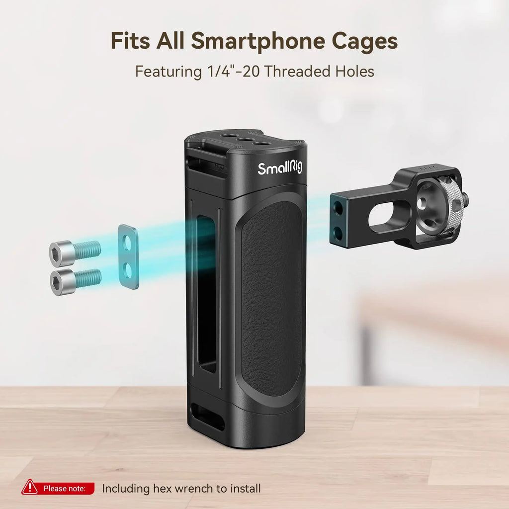 SmallRig Universal Phone Cage Smartphone Video Rig Kit with Handles, Handheld Filmmaking Vlogging Case