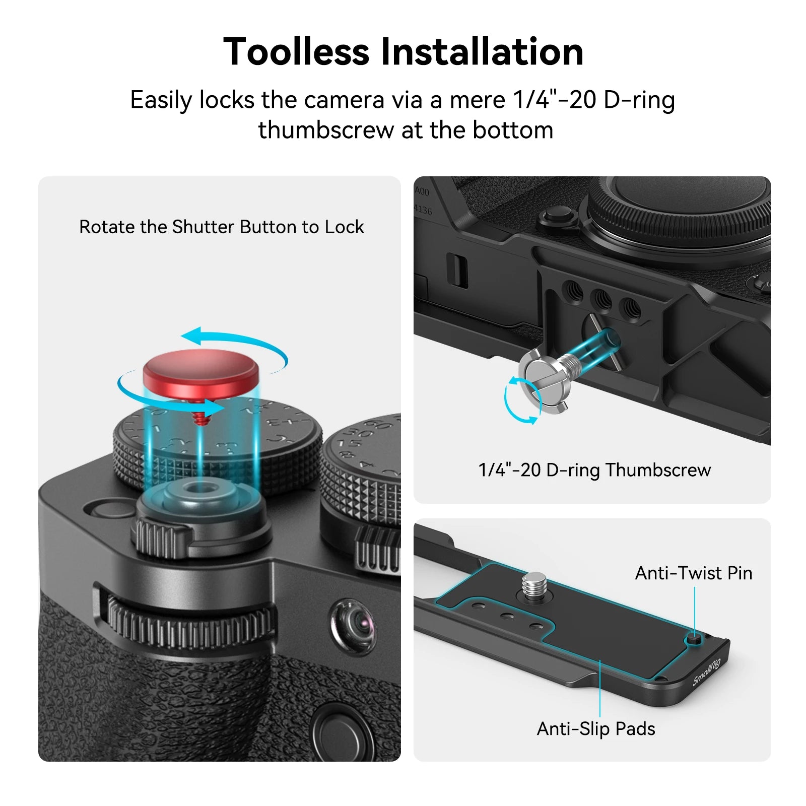 SmallRig Portable L-Shape Grip for FUJIFILM X-T5