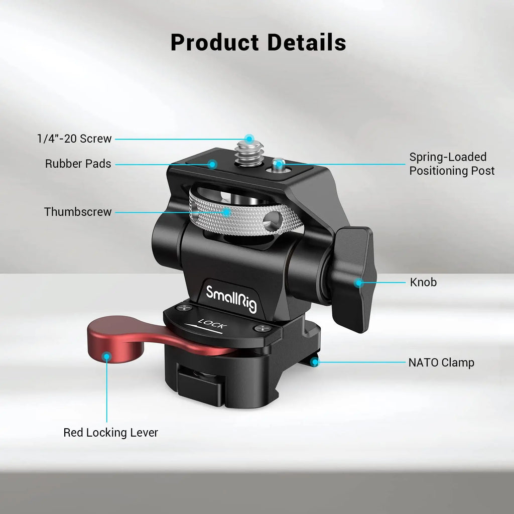 SmallRig Swivel and Tilt Adjustable Monitor Mount with NATO Clamp