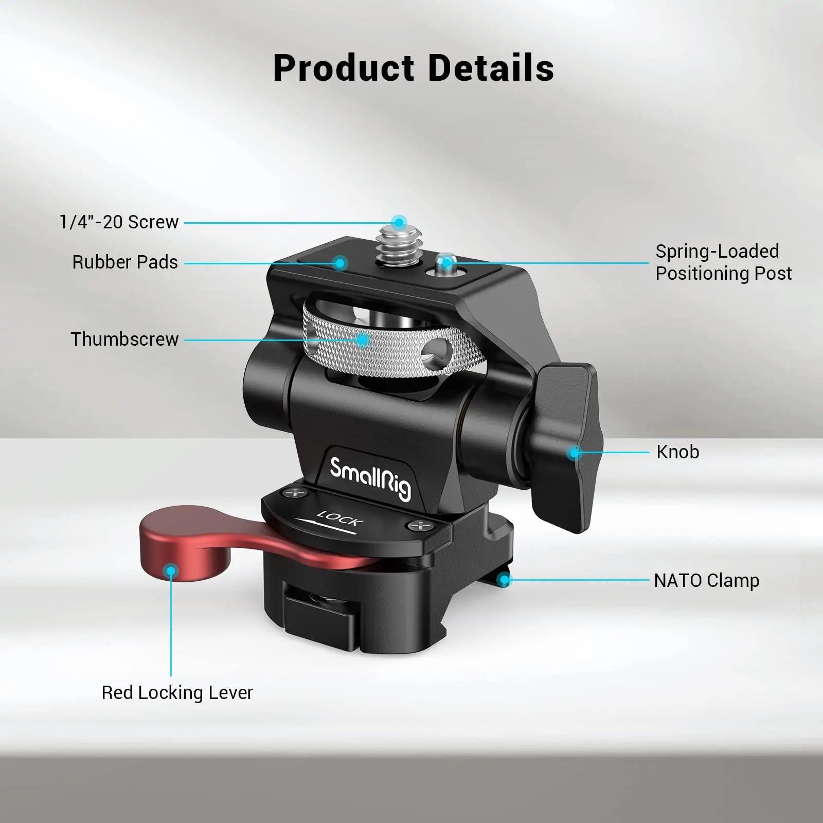 SmallRig Swivel and Tilt Adjustable Monitor Mount with NATO Clamp