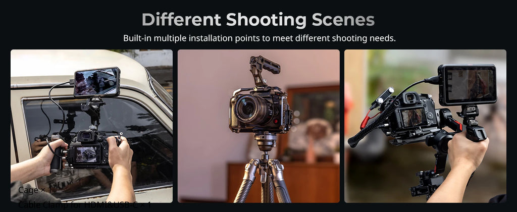 SmallRig HawkLock Quick Release Cage Kit for Panasonic LUMIX GH7/GH6, with Top Handle Kit, Cable Clamp for HDMI and USB-C 4825