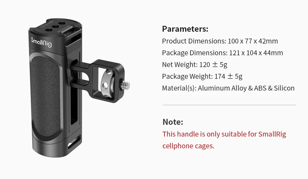 SmallRig Side Handle for iPhone 14 Smartphone Cage