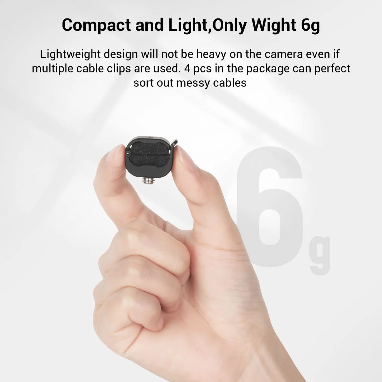 SmallRig 4PCS Camera Cable Clamp Compatible & USB Type-C Φ2-7mm Cables Quick Unlock Compact and light 3685