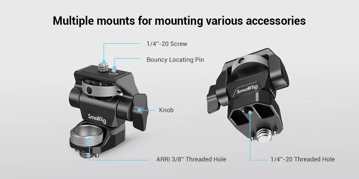 SmallRig Swivel and Tilt Adjustable Monitor Mount with ARRI-Style Mount
