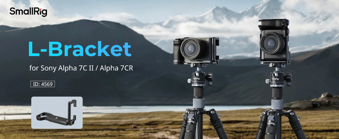 SmallRig L-Bracket for Sony Alpha 7C II / Alpha 7CR Arca Compatible Quickly Switch Side Plate Baseplate for Sony A7C II 4569