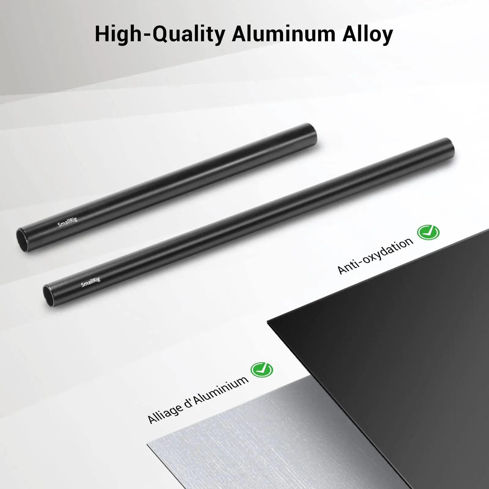 SmallRig 15mm With M12 Thread Black Aluminum Alloy Rods Combination For DSLR Camera Universal Accessories (6 pcs) 1659