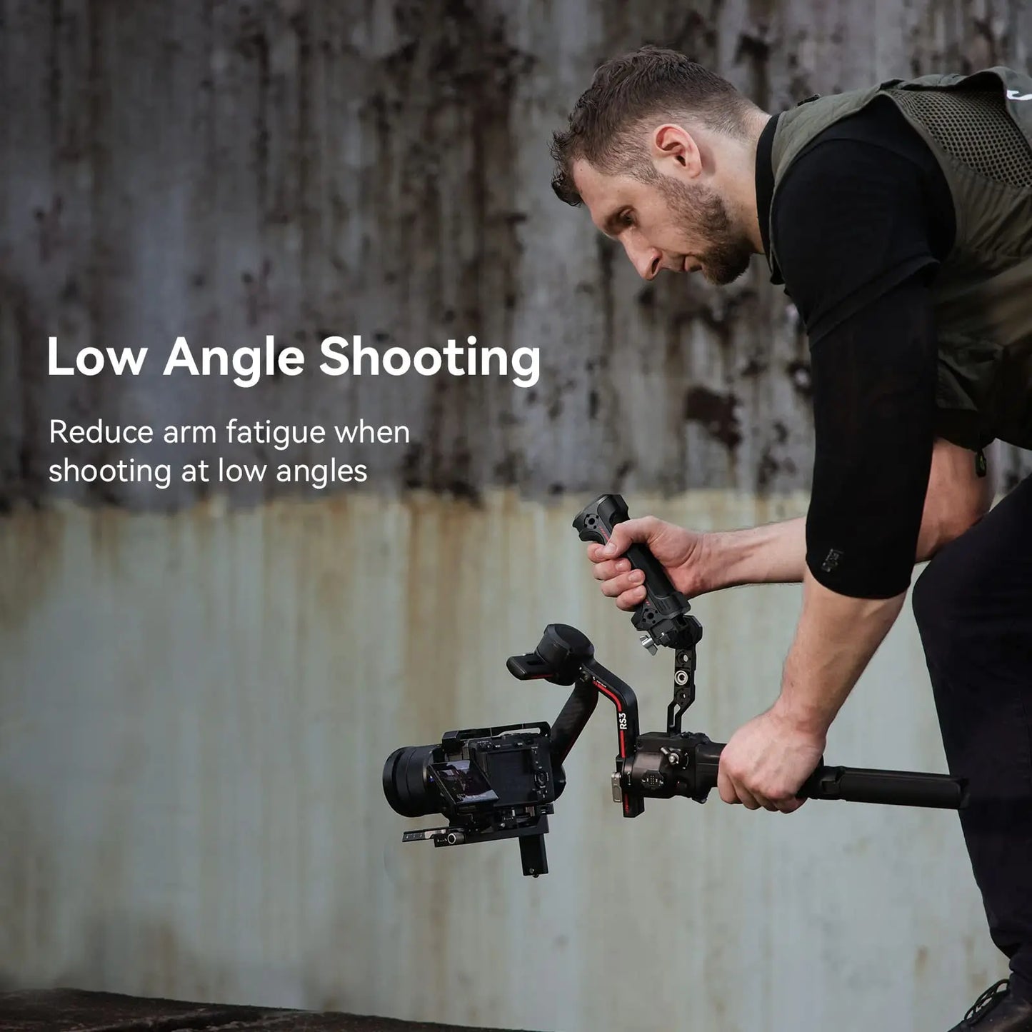 SmallRig Wireless Control Sling Handgrip  for DJI RS 2, for DJI RS 3 Pro / RS 4/RS 4 Pro with Wireless Controller 3920
