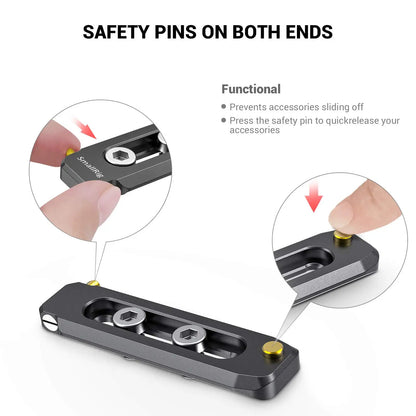 SmallRig Quick Release Nato Rail Camera Rig Low-profile NATO Rail 50mm / 70mm / 90mm For Video Shooting Options Nato Handle