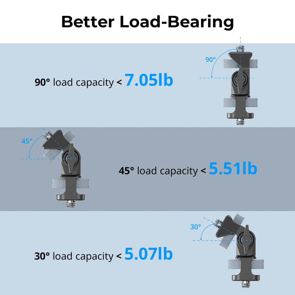 SmallRig Swivel and Tilt Adjustable Monitor Support with 1/4"-20 Screws