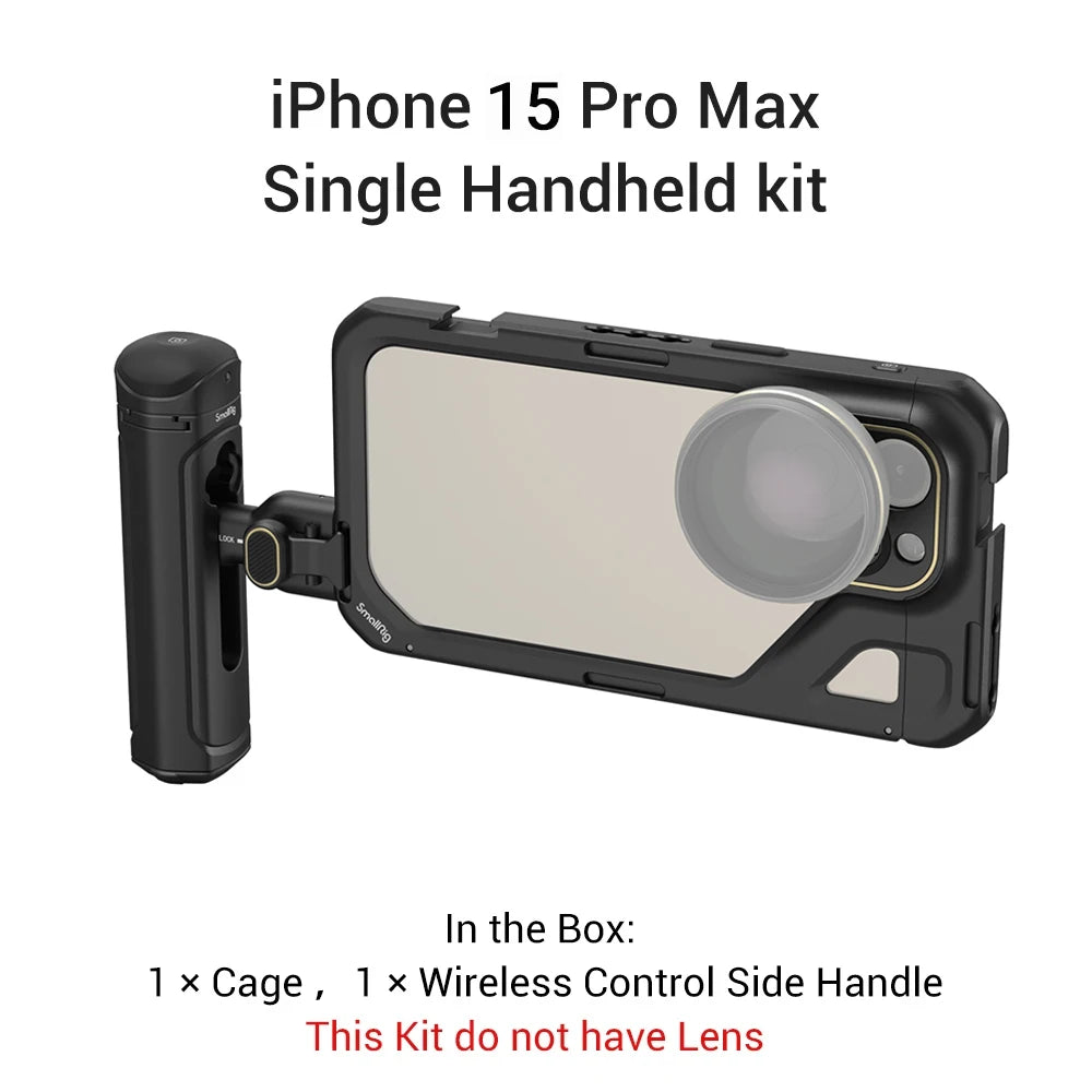 SmallRig Phone Cage for iPhone 15 Pro/15 Pro Max for Video Vlogging