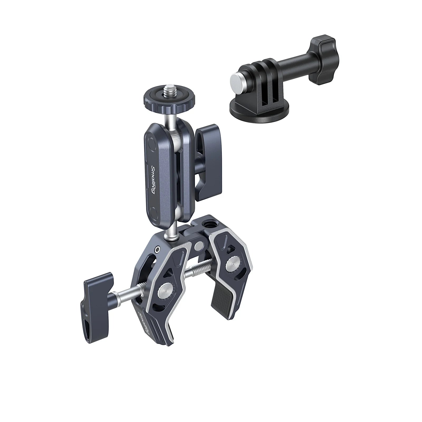 Abrazadera en forma de súper cangrejo SmallRig con brazo mágico de cabeza esférica con fuerza de sujeción más fuerte tornillo de 1/4 "-20 para micrófonos de luces