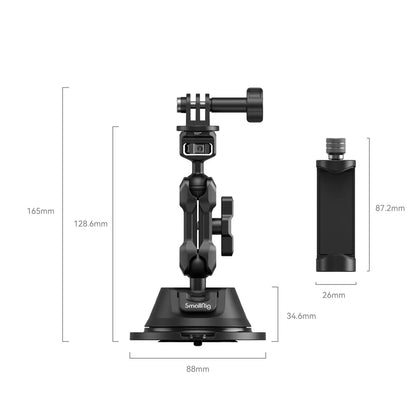 SmallRig Portable Suction Cup Mount Support for Smartphones / Action Cameras