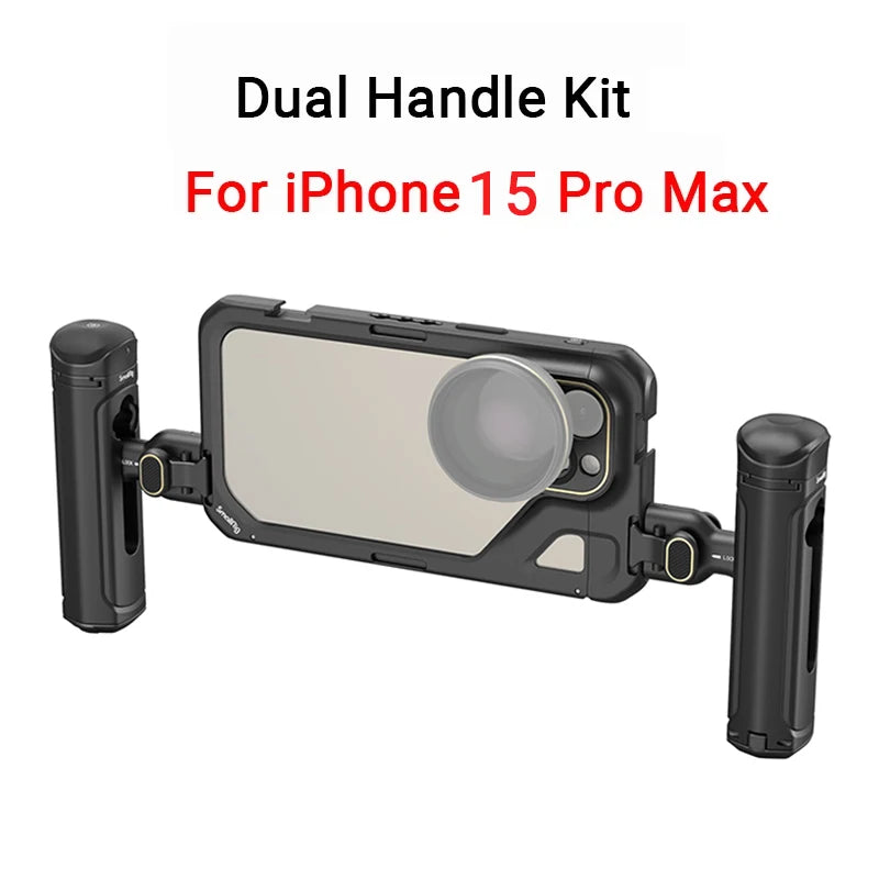 SmallRig Phone Cage for iPhone 15 Pro/15 Pro Max for Video Vlogging