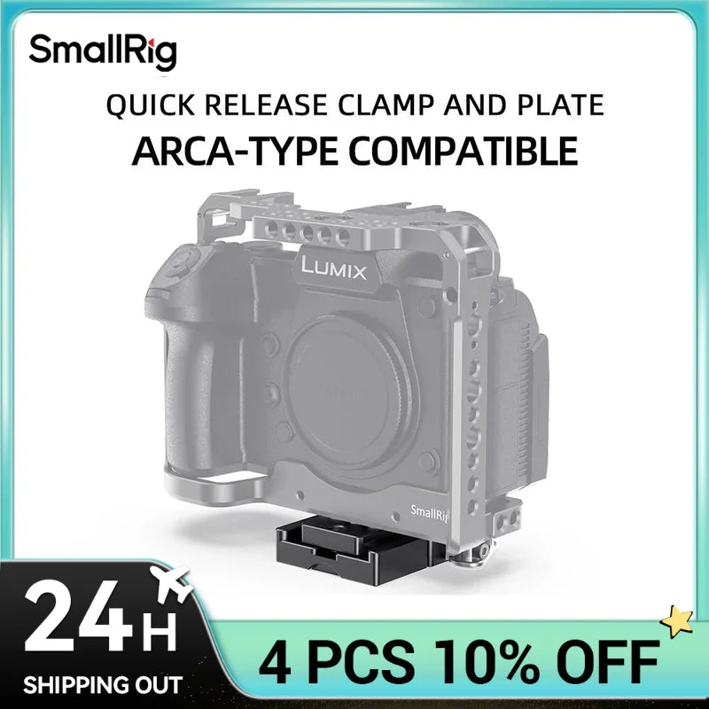 SmallRig DSLR Camera Quick Release Plate and Clamp ( Arca-type Compatible) Tripod Monopods For Camera Video Shooting 2144