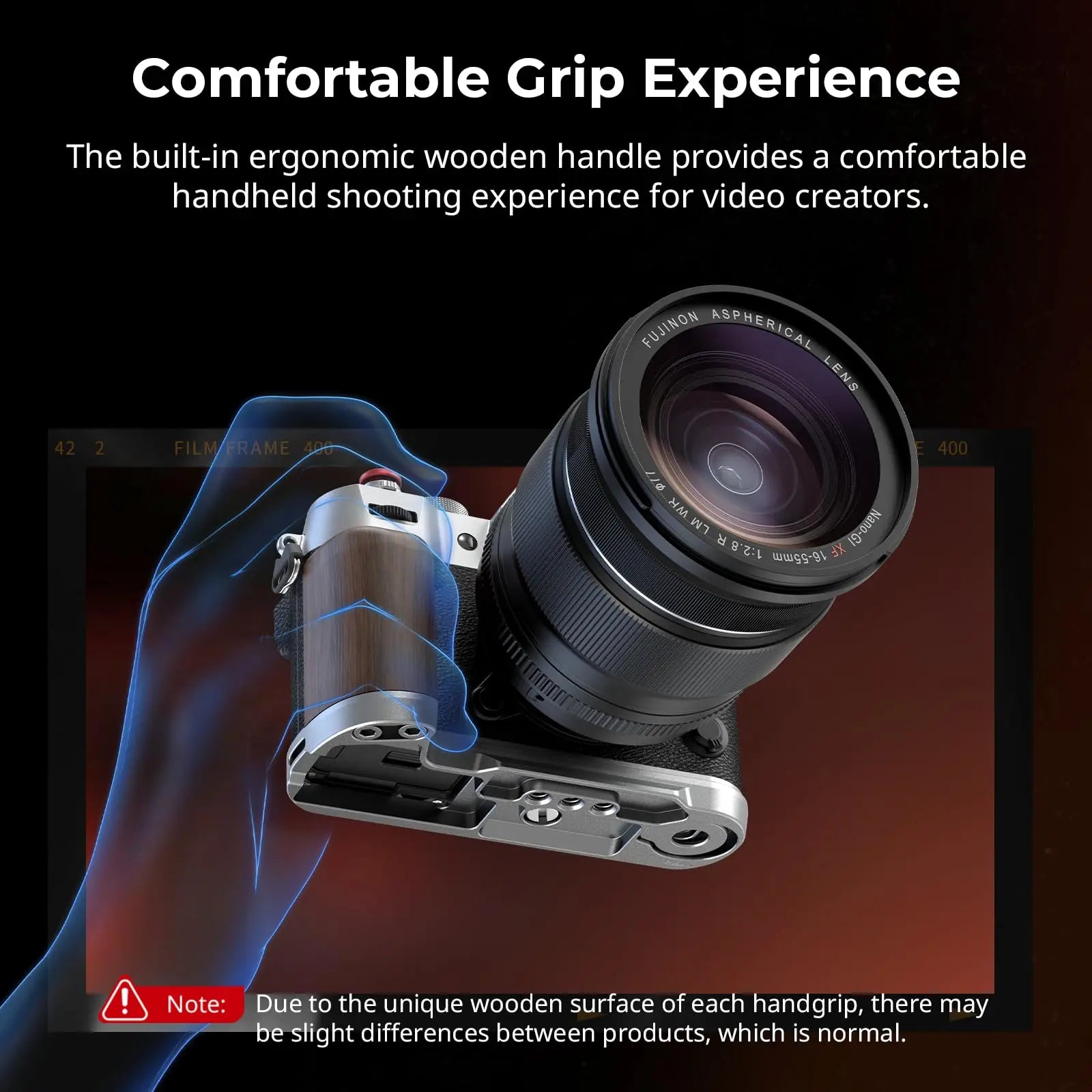 SmallRig Wooden L-Shape Grip for FUJIFILM X-T50