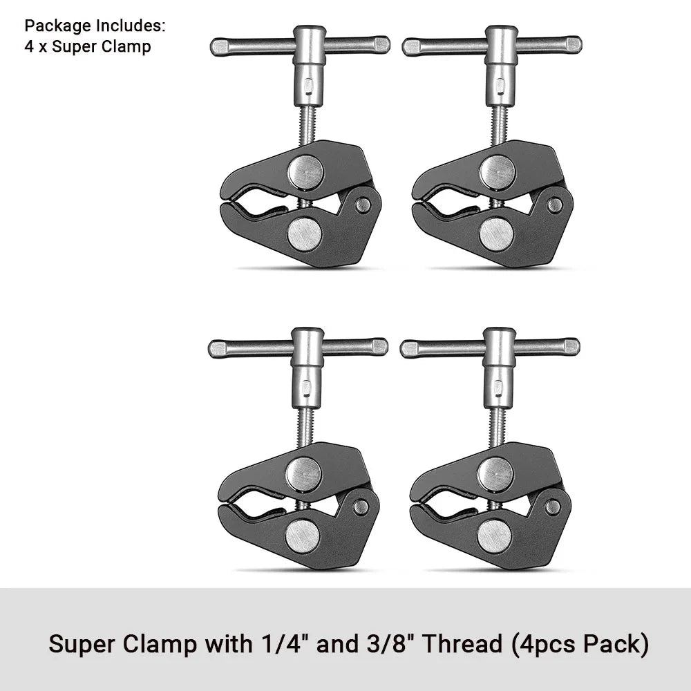 SmallRig Super Clamp 2-Pack (2058) – Versatile Mounting for Monitors, Lights & More