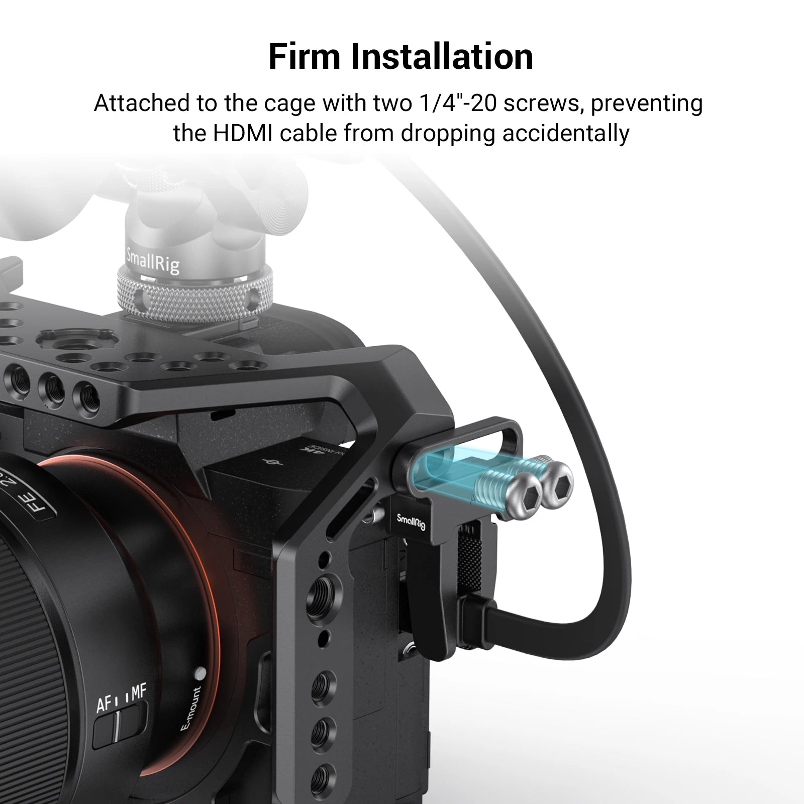 SmallRig Cable Clamp for Sony for Canon for FUJIFILM for Nikon for Panasonic Camera Cage 3637