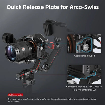 SmallRig A7R V/A7 IV /A7S 3 Cage for Sony Alpha 7R V/ Alpha 7 IV/Alpha 7S III "Rhinoceros" Cage Kit with Cable Clamp - 4308