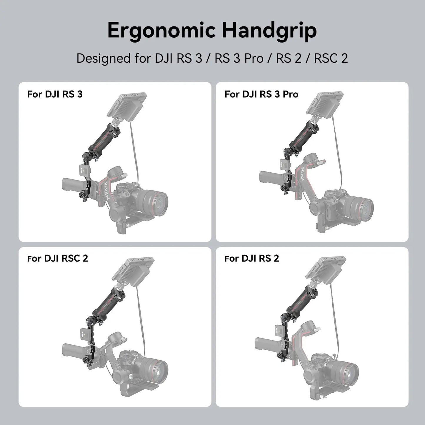 SmallRig Wireless Control Sling Handgrip  for DJI RS 2, for DJI RS 3 Pro / RS 4/RS 4 Pro with Wireless Controller 3920