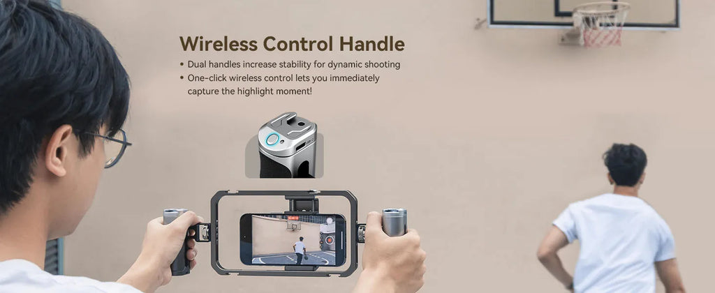 SmallRig Universal SmartPhone Cage & for iPhone 14/13 Pro/Pro Max With Foldable Handles Wireless Controls Rig for iPhone 14 /13/12