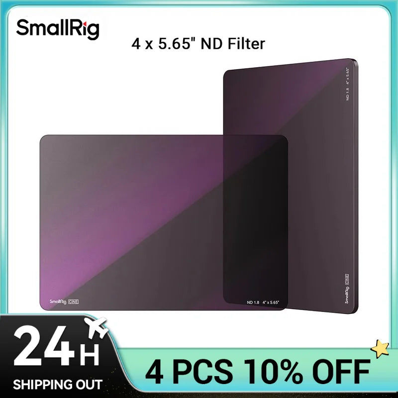 SmallRig 4 x 5.65 ND 0.3 /0.9/1.5/1.8/2.1（1/3/5/6/7 Stop）Filter Waterproof Anti-scratch For With 4 x 5.65" Matte Box System