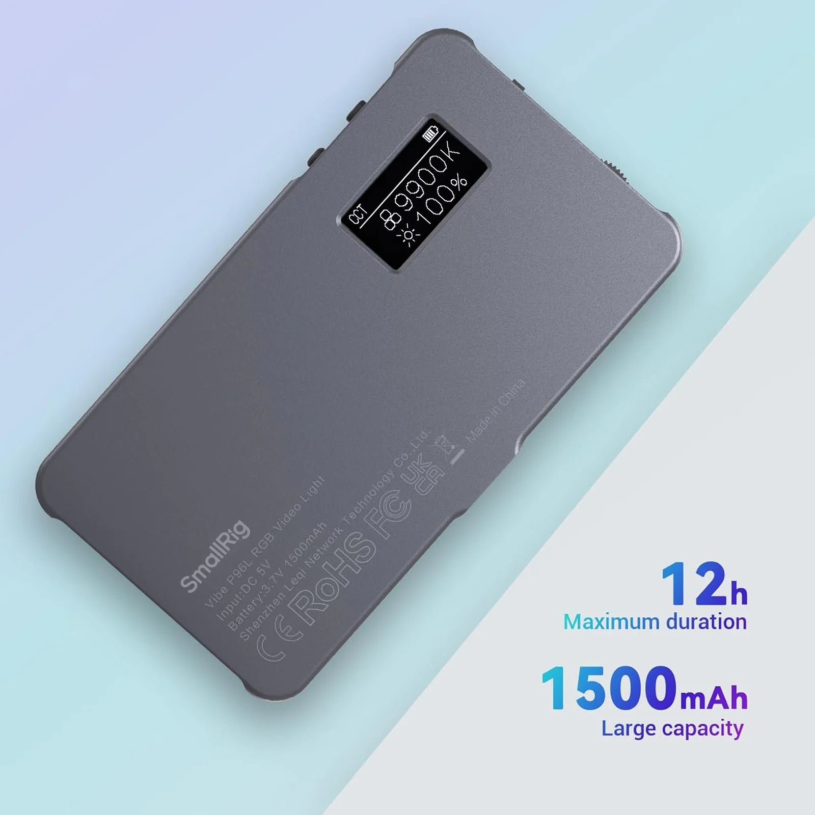 SmallRig P96L RGB Video Light, Portable LED Camera Light