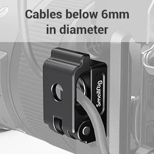 SmallRig Universal Spring Cable Clamp (2 pcs), Lightweight and Portable Cable Clamp Suit for Cables, Charging Cables MD2418