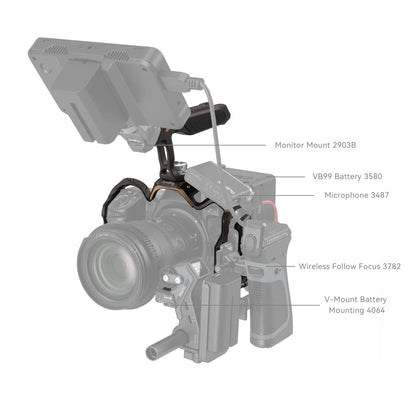 SmallRig "Night Eagle" Cage Kit for Nikon Z 8 New Design and Coloring with Top Handle and USB-C Cable Clamp 4317