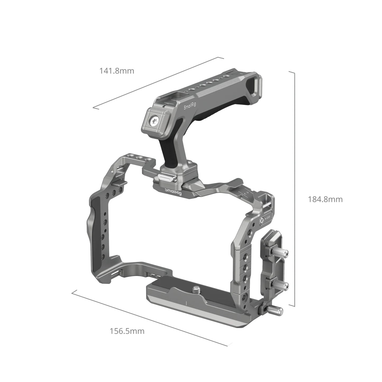 SmallRig EOS R5 Mark II "Black Mamba" / HawkLock Quick Release Cage for Canon EOS R5 Mark II Cage Kit with Top Handle