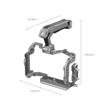 SmallRig EOS R5 Mark II "Black Mamba" / HawkLock Quick Release Cage for Canon EOS R5 Mark II Cage Kit with Top Handle