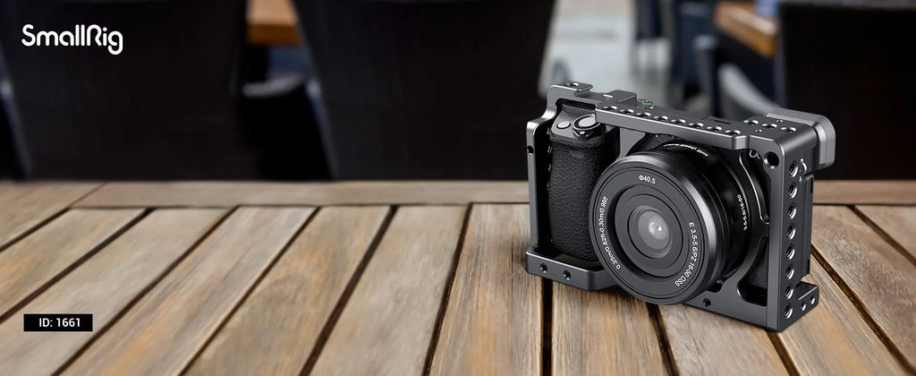 SmallRig Camera Cage only for Sony A6000 A6300 ILCE-6000 ILCE-6300 NEX7, A6000 Cage with 1/4" 3/8" Mounting Points and Cold Shoe